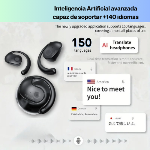 GOTALK™ Auriculares Traductores con IA